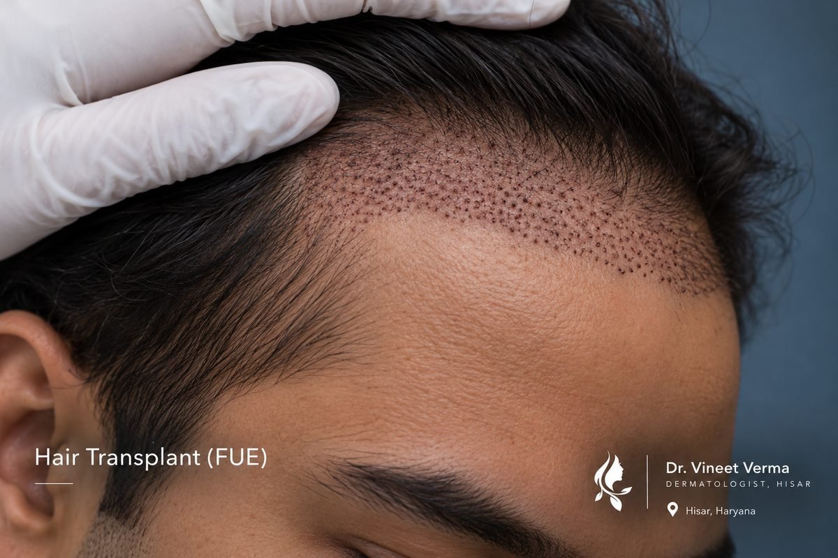 Hair transplant in Hisar at Dr. Vineet Verma — FUE hair restoration and PRP therapy